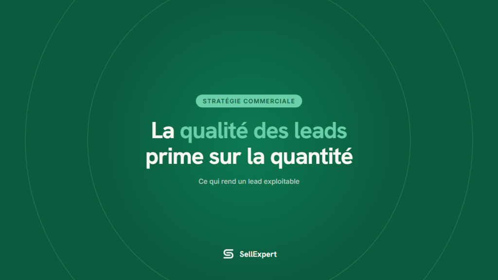 Qualite des leads : couverture de l'article SellExpert